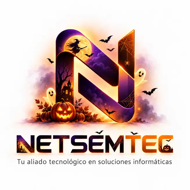Logo completo NETSEMTEC Halloween